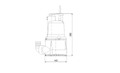 Grundfos KPC 24/7 210 Flatörsüz Dalgıç Drenaj Pompası